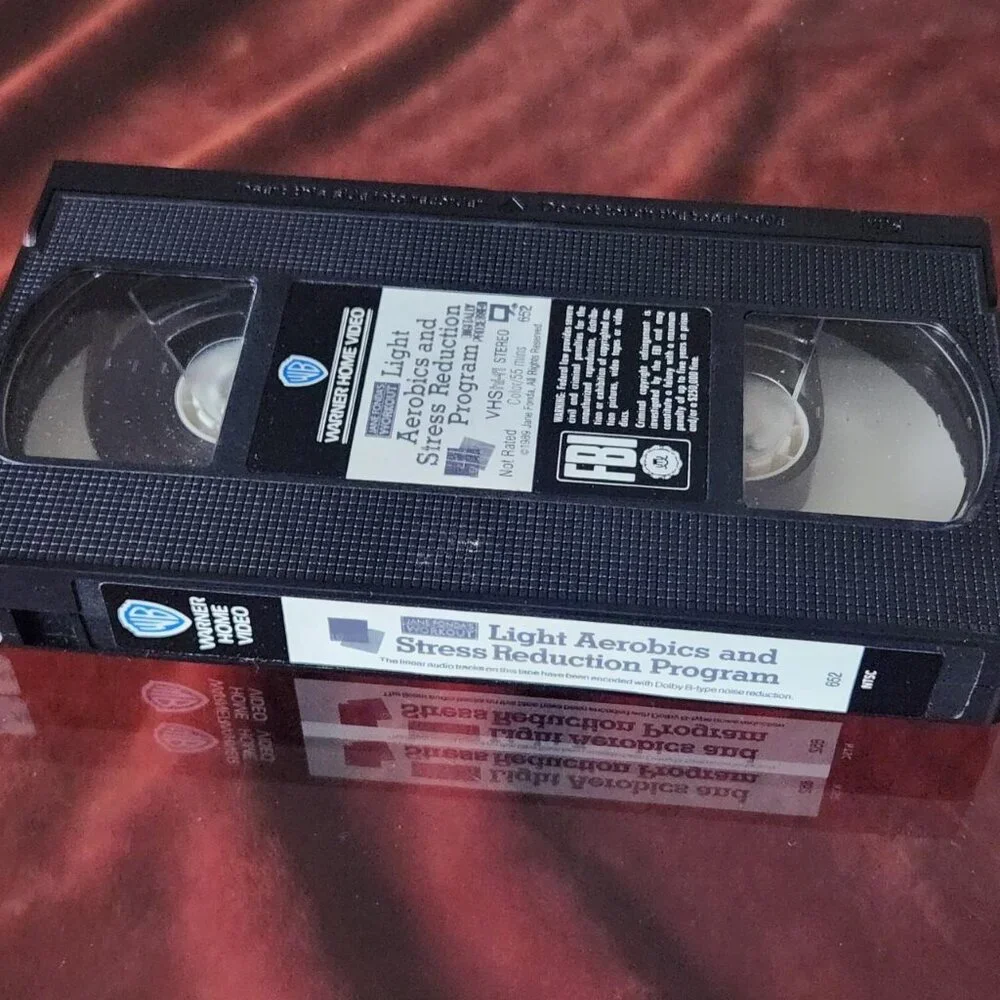 Jane Fonda’s Light Aerobics and Stress Reduction Program - 1989 - VHS tape.